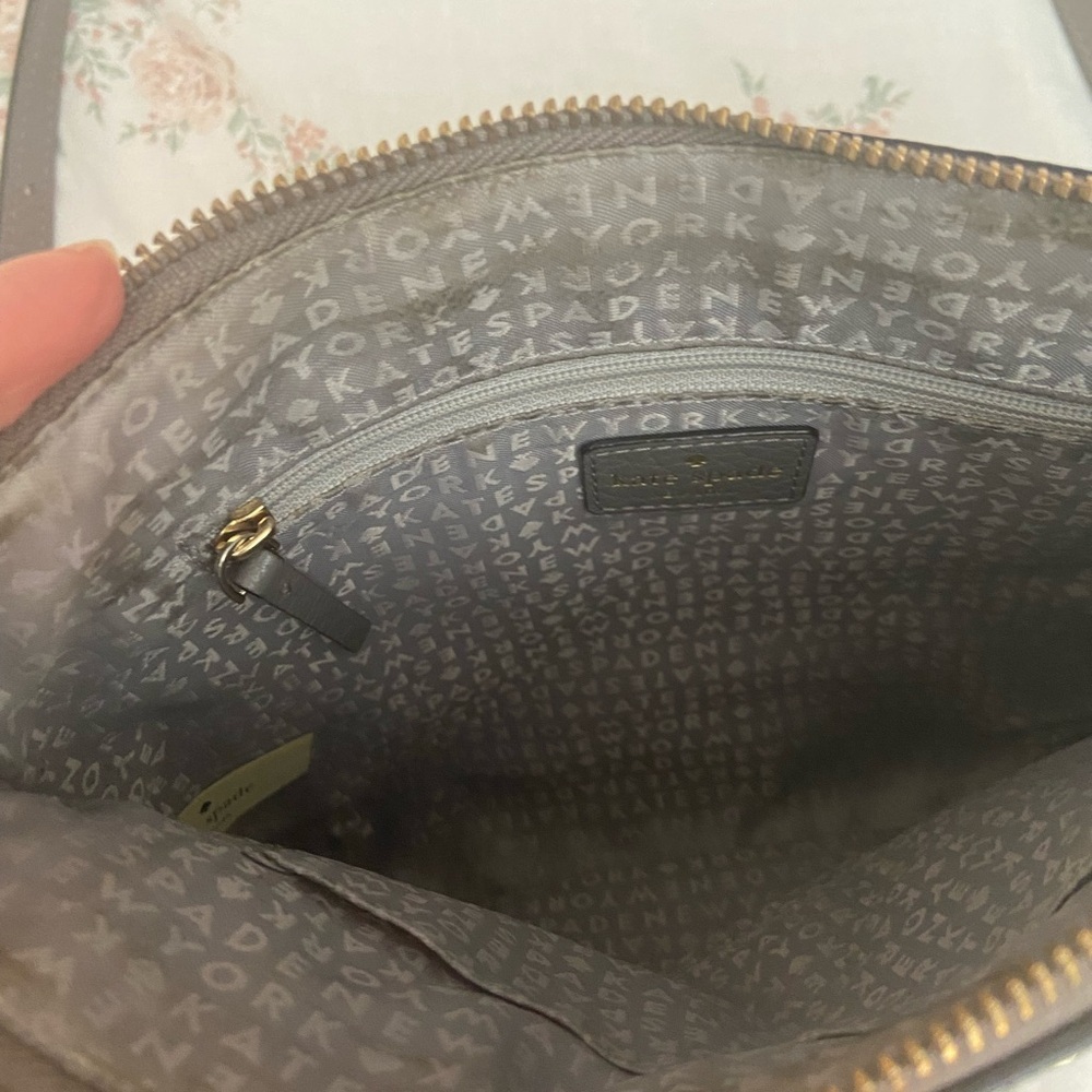 Kate Spade Gray Crossbody Bag with Gold Hardware - Picture 6 of 6